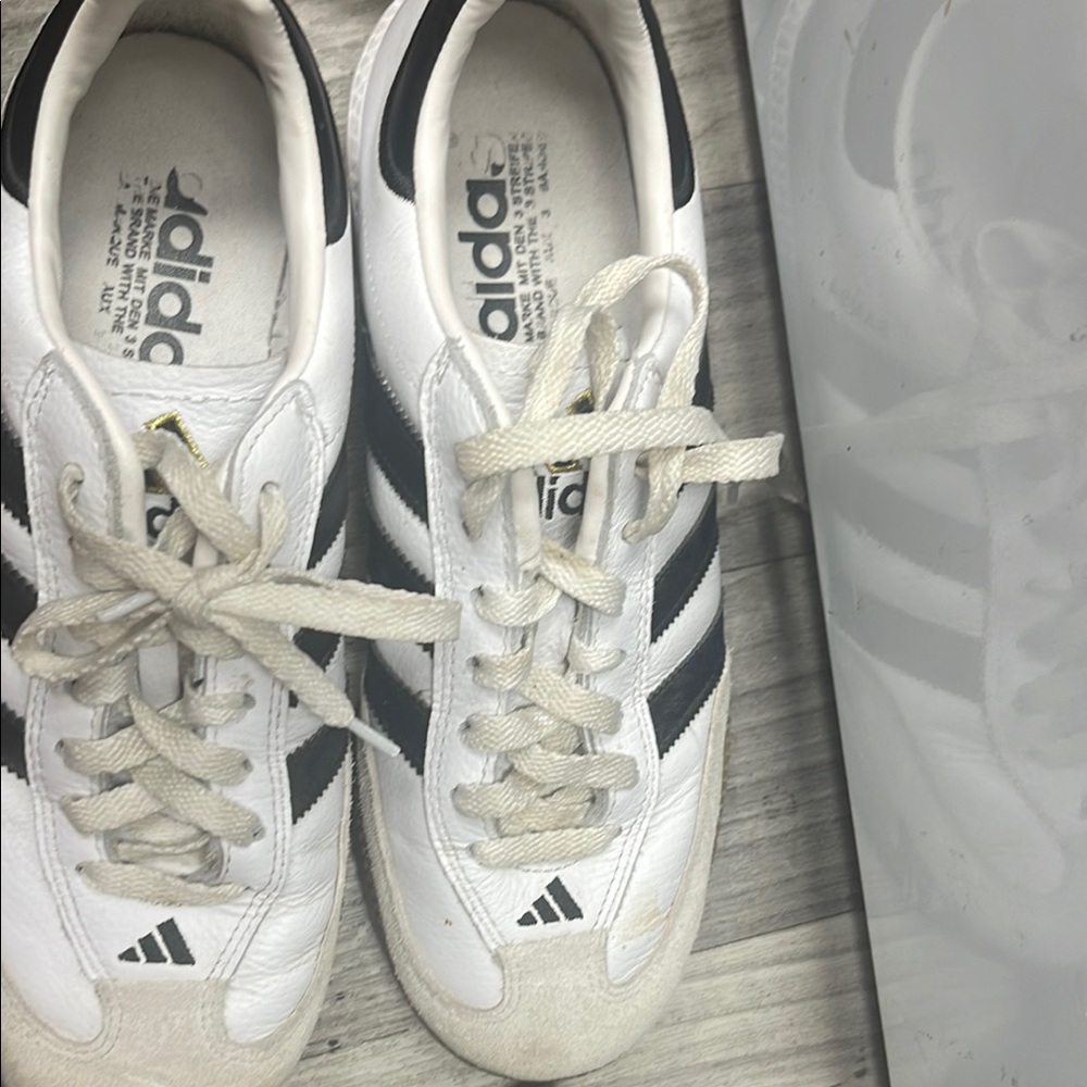 Adidas White and Black Sneakers